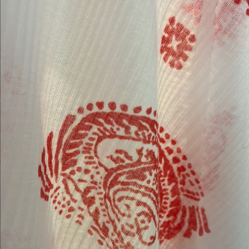 Free People red And white cover up. - Picture 10 of 13